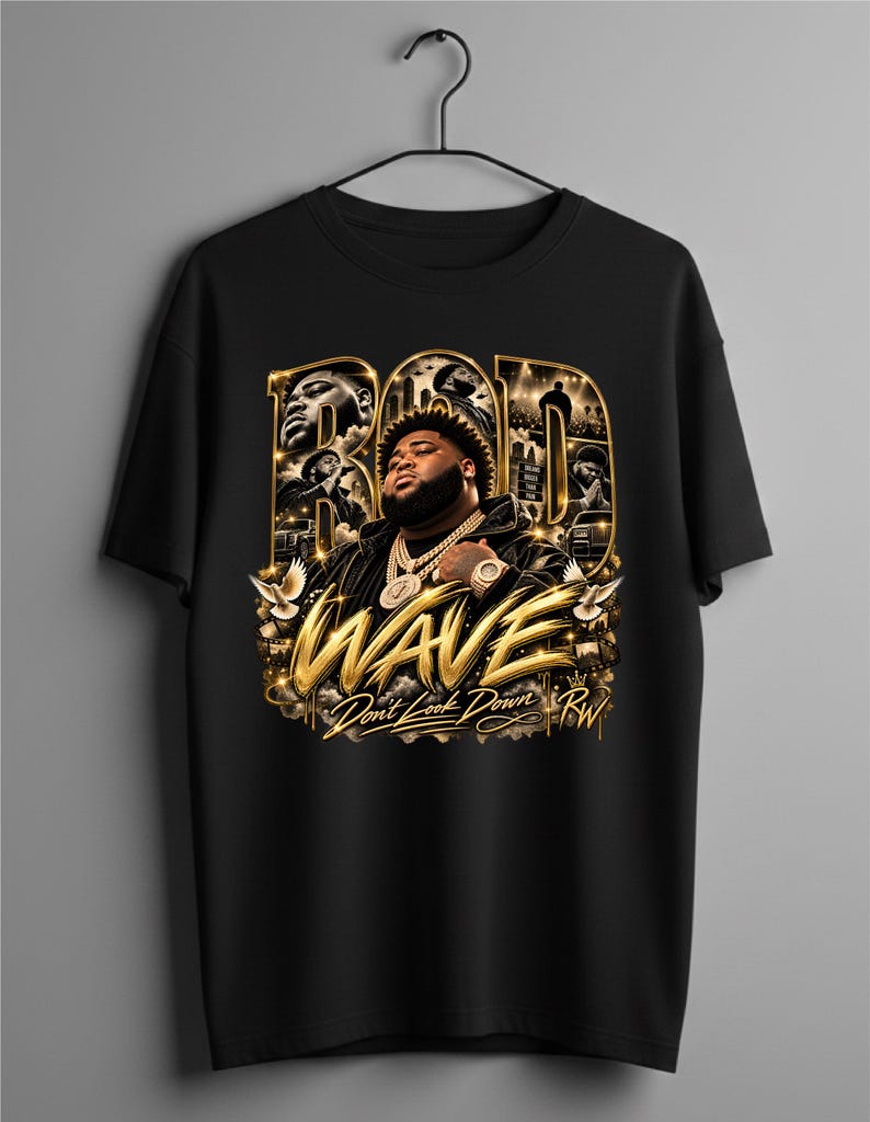 Rod Wave Don't Look Down Tour 2026 PNG File T-shirt Design (digital ...