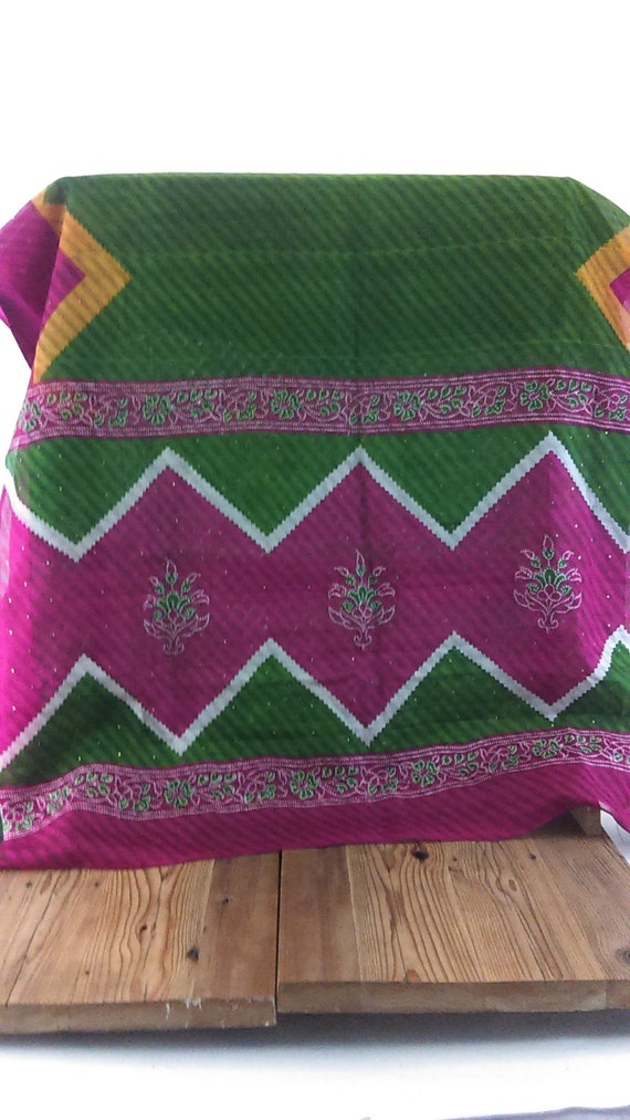 Vintage Silk Organza Dupatta