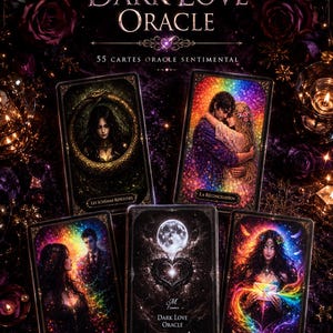 Oracle sentimental - the dark love oracle -55 cartes - Relations amoureuses & guidances