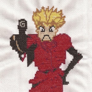 Vash the Stampede Cross Stitch Pattern