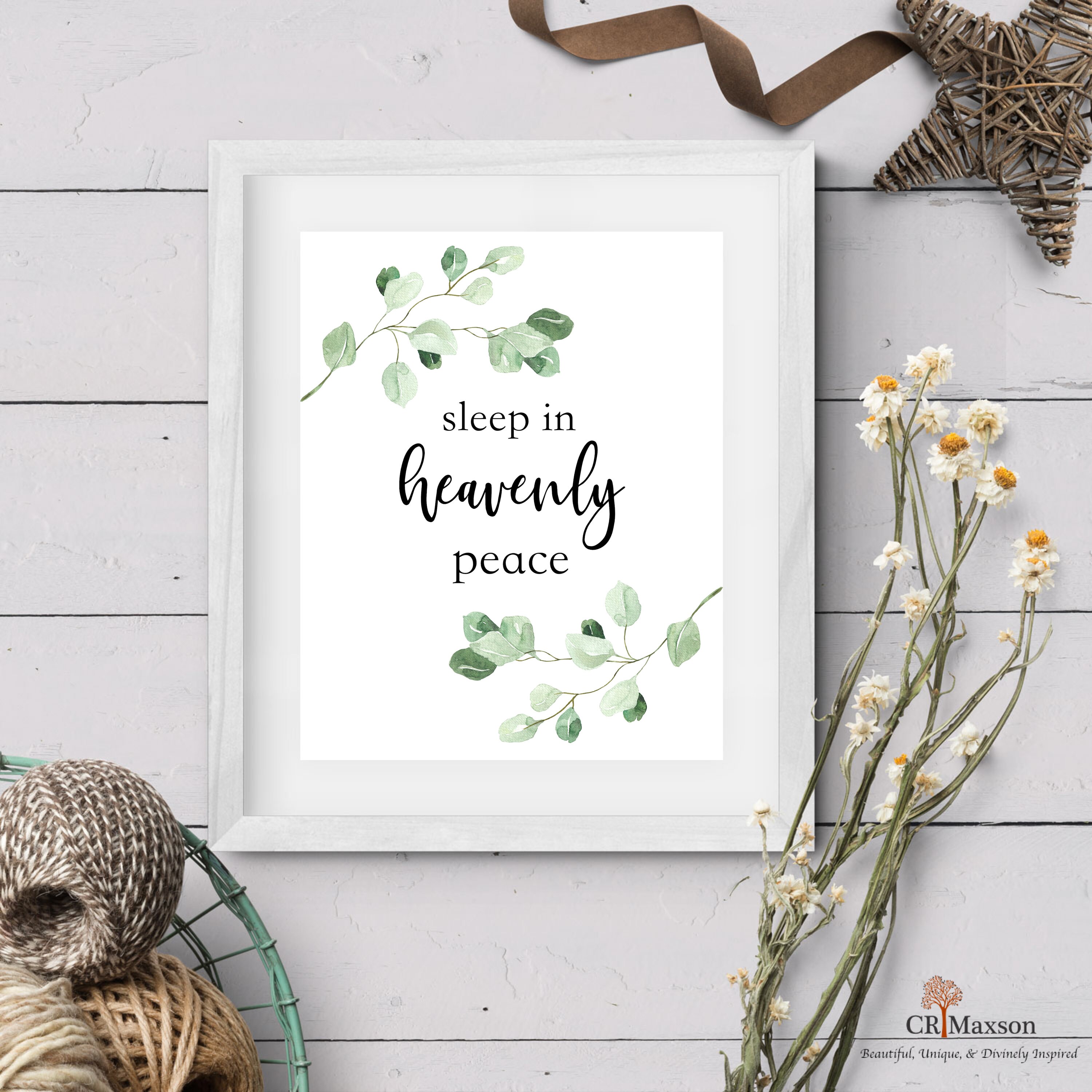 Sleep in Heavenly Peace Printable Nursery Wall Art Printable | Etsy