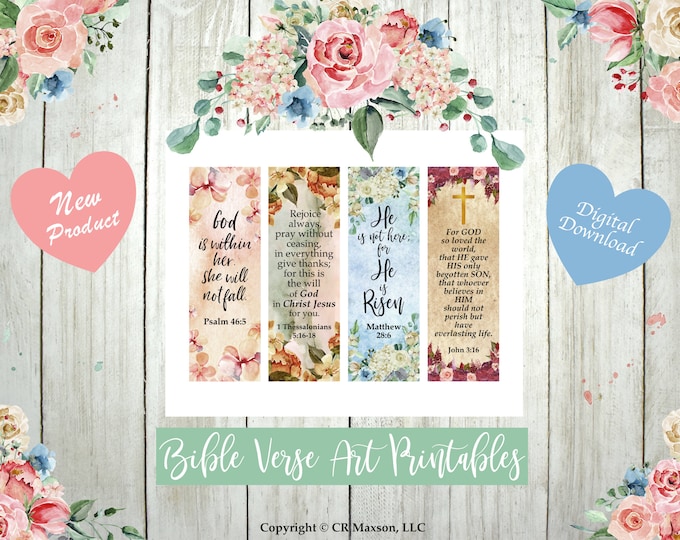 Bible Verse Printable Bookmarks Printable Bookmarks Christian Bible ...