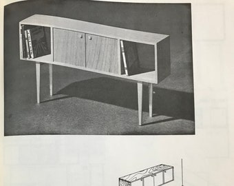 Hoe moderne meubels te bouwen Vol. 2 door Mario Dal Fabbro 1952 Mid Century Modern Design Plans-boek