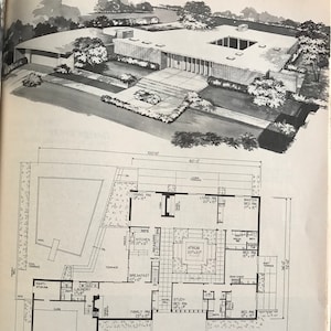 210 woonplannen One Story-ontwerpen van meer dan 2000 vierkante meter Richard Pollman modern huisontwerp uit het midden van de eeuw