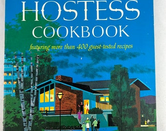 Betty Crocker's Hostess Cookbook 1967 Vintage Cook Book Entertaining Recipes mid century modern