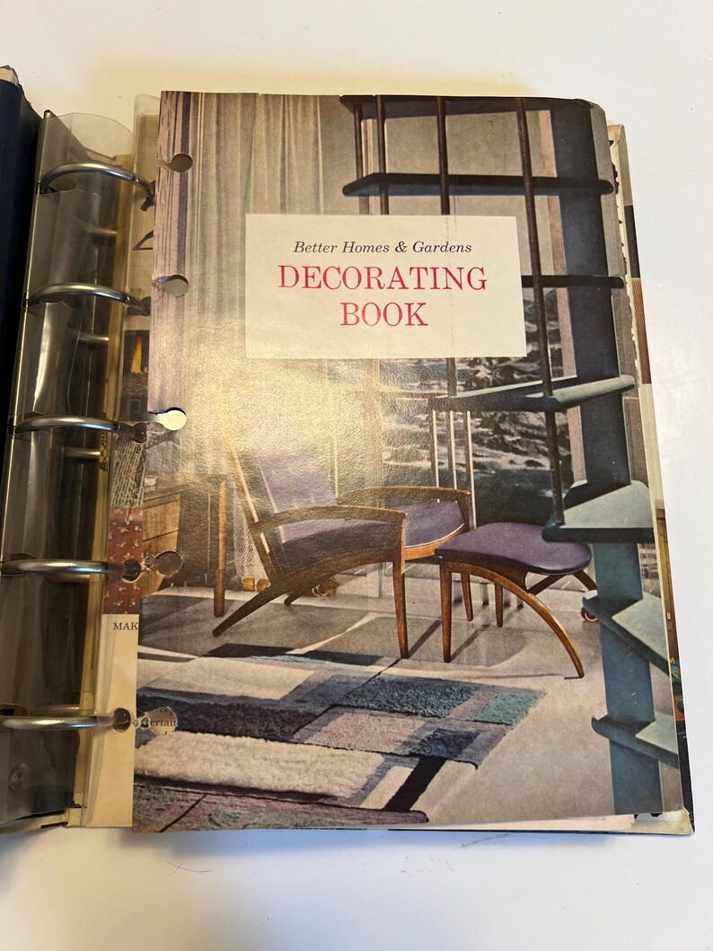 Libro de decoración Better Homes & Gardens, 1961, diseño de interiores moderno de mediados de siglo imagen 10