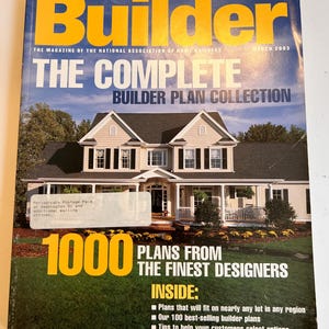 Bouwer het tijdschrift van de landelijke Vereniging van Woningbouwers de complete collectie bouwplannen 1000 woonplannen Magazine maart 2003