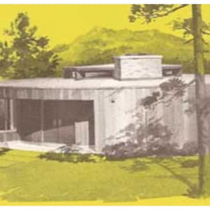 Encyclopedie van huisontwerpen: 450 huisplannen 1984 boek met moderne huisplannen uit het midden van de eeuw
