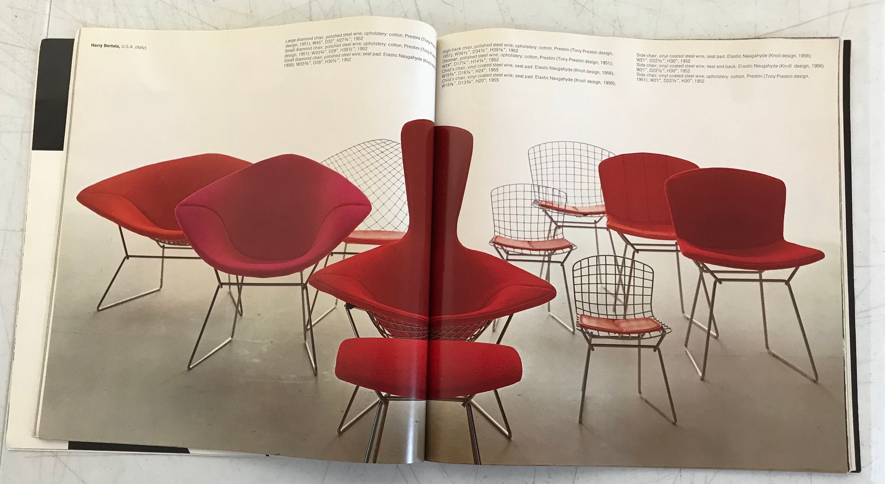 Photo Ancienne 1955 - Exposition De Meubles Knoll Au Printemps, Paris