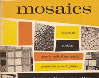 Mosaics Doris and Diane Lee Aller 1959 Sunset MID CENTURY MODERN mosaic tile design plans book