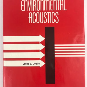 Environmental Acoustics Leslie L. Doelle 1972 Sound Noise Autorium Building Architecture Design Mid Century Modern book