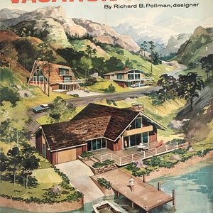 151 Leisure-Time Vacation Homes Richard Pollman Mid Century Modern House Plans boek