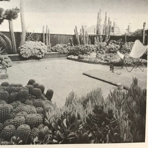 How to build DECKS for outdoor living 1963 MID CENTURY modern landscape design book image 6