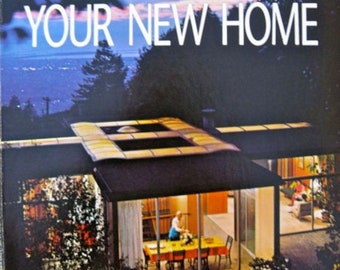 Ideas For Planning Your New Home Sunset Book 1967 mid century modern vintage
