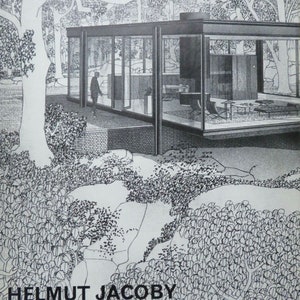 Helmut Jacoby Architectural Drawings Claudius Coulin 1966 mid century modern architecture rendering design book