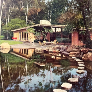 House Beautiful Treasury of Contemporary American Homes Joseph Barry 1958 modern designboek uit het midden van de eeuw