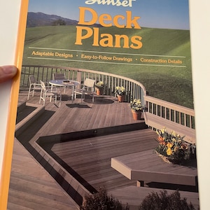 Vintage Sunset Deck Plans livre conceptions construction extérieur bâtiment aménagement paysager