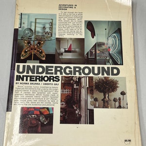 Underground Interiors Norma Skurka mid century design book 1972 SPACE AGE MOD image 10