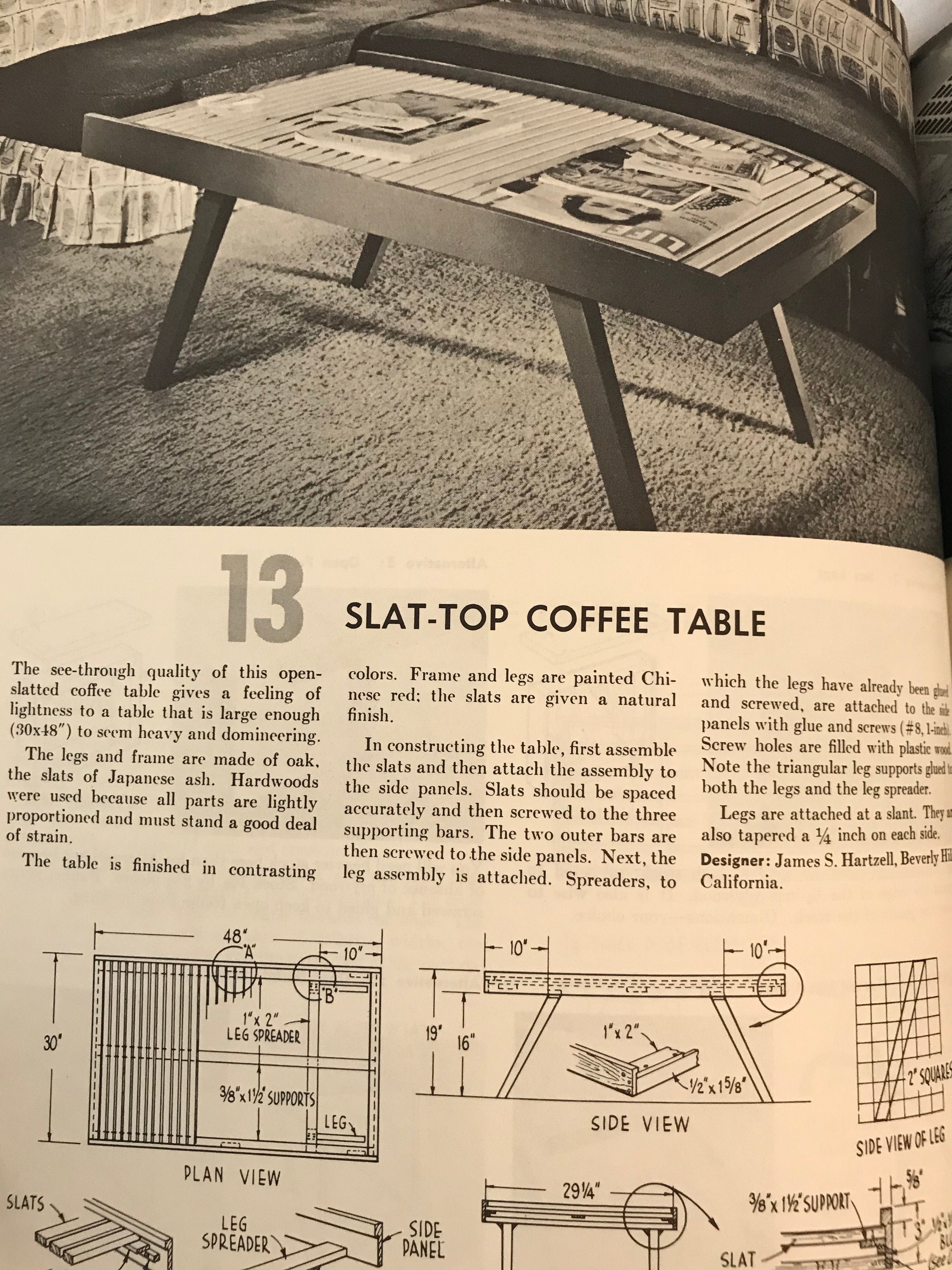 FURNITURE You Can Build 125 Projects A Sunset Book 1960s Mid