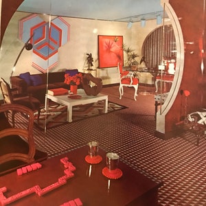 Innenraum Interior Design Virginia Frankel 1973 Space Age Mod Mid Century Modern Design Buch