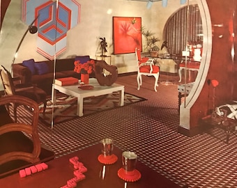 洋書 Decorative Art in Modern Interiors 1973 DECORATIVE ART IN MODERN INTERIORS, 1973-1974 | Maison Singulier