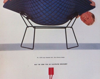 ENORME KNOLL DESIGN libro Eric Larrabee Massimo Vignelli 1981 Mid Century Modern Furniture