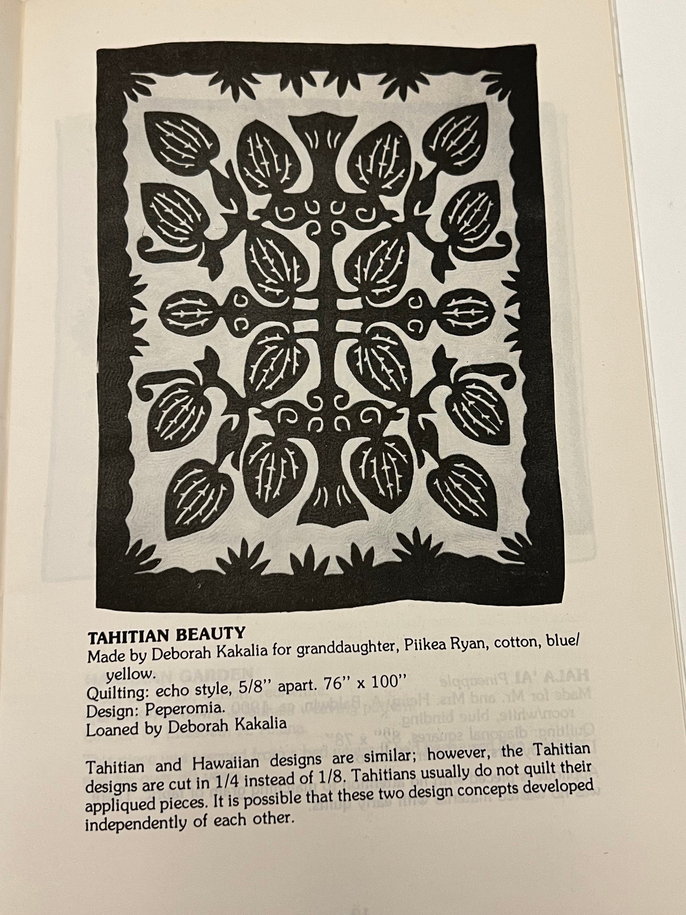 Hawaiian Quilting as A Fine Art Elizabeth A Akana 1981 Vintage