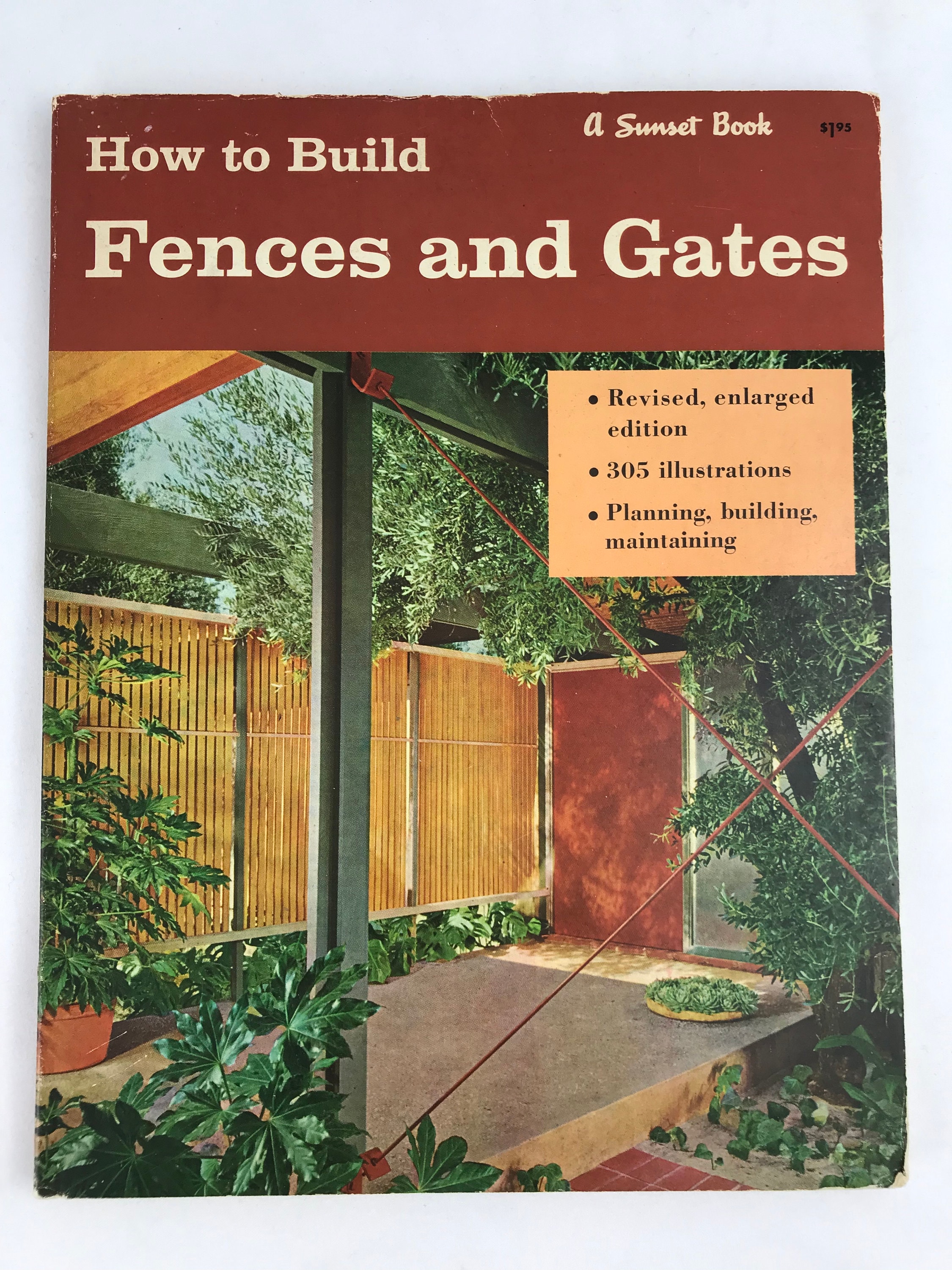 How to Build Fences and Gates 1958 Mid Century Modern Outdoor 