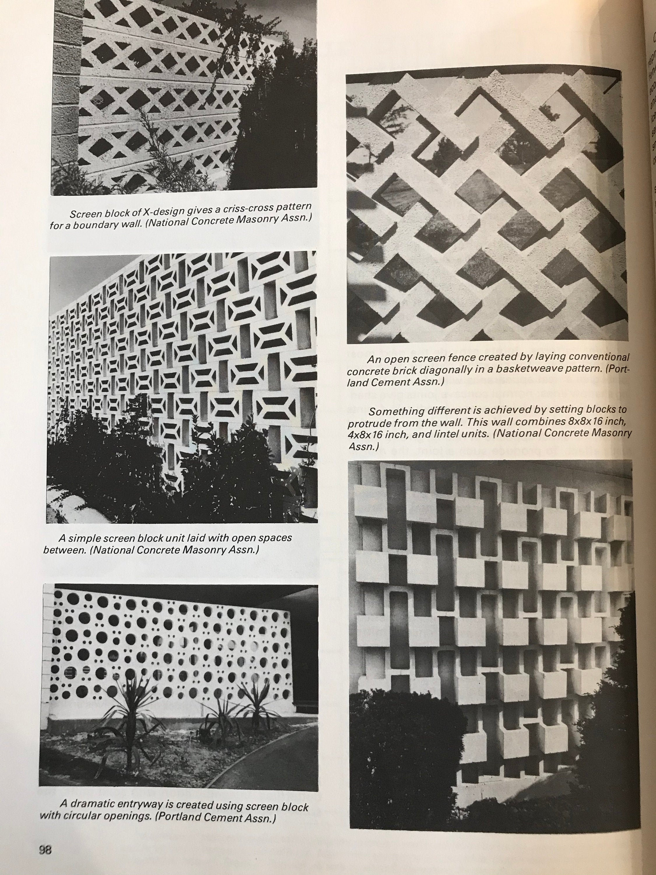 アート・デザイン・音楽 Concrete Screen Block Practical and Decorative Concrete Robert Wilde Mid Century Breeze