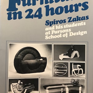 Furniture in 24 Hours Spiros Zakas 1976 MID CENTURY MODERN mod chair design build plans book