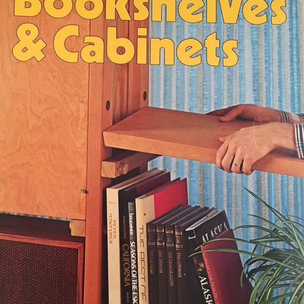 How To Make Bookshelves and Cabinets 1974 Sunset Book Vintage Mid Century Modern Shelf Design
