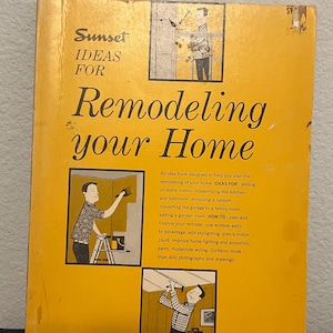 Ideeën voor het verbouwen van je huis 1958 zonsondergang MID EEUW boek met moderne huisontwerpen