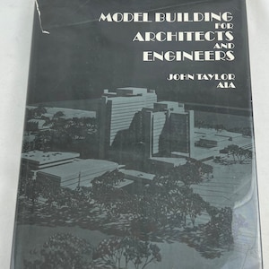Modèles de construction pour architectes et ingénieurs John R. Taylor AIA 1971, livre de conception de modèles d'architecture moderne du milieu du siècle
