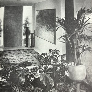 How to Use Houseplants Indoors for Beauty and Decoration Jack Kramer and Andrew R. Addkison 1974 vintage interior mod design book