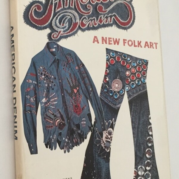 Vintage American Denim Folk Art Book, 1975 Levi's Fashion