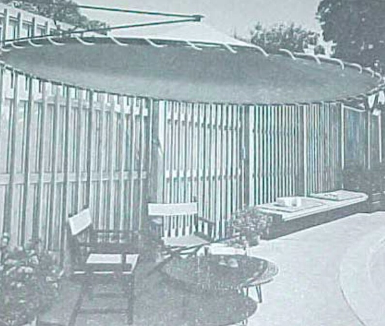 How to Build Patio Roofs A Sunset Book 1964 Mid Century Modern Etsy