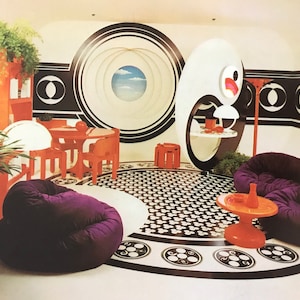 Bloomingdale's Book of Home Decorating Barbara D'Arcy MID CENTURY MODERN Space Age Mod Dekorationsbuch 1973