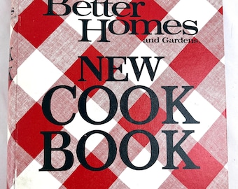 Better Homes and Gardens New Cook Book 1968 mid century retro vintage cookbook