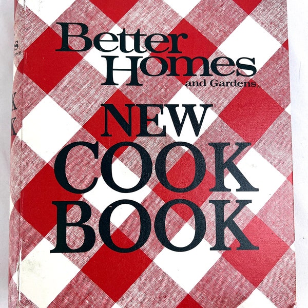 Better Homes and Gardens New Cook Book Libro di ricette vintage retrò della metà del secolo del 1968