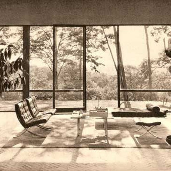 1952 Built in USA Post War Architecture Henry-Russell Hitchcock and Arthur Drexler MOMA book Mid Century modern house design