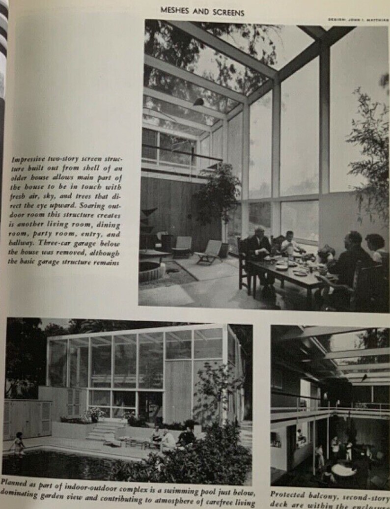 How to Build Patio Roofs A Sunset Book 1964 Mid Century Modern Etsy
