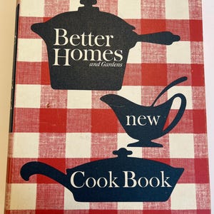 Better Homes and Gardens new Cook Book 1962 mid century retro vintage cookbook