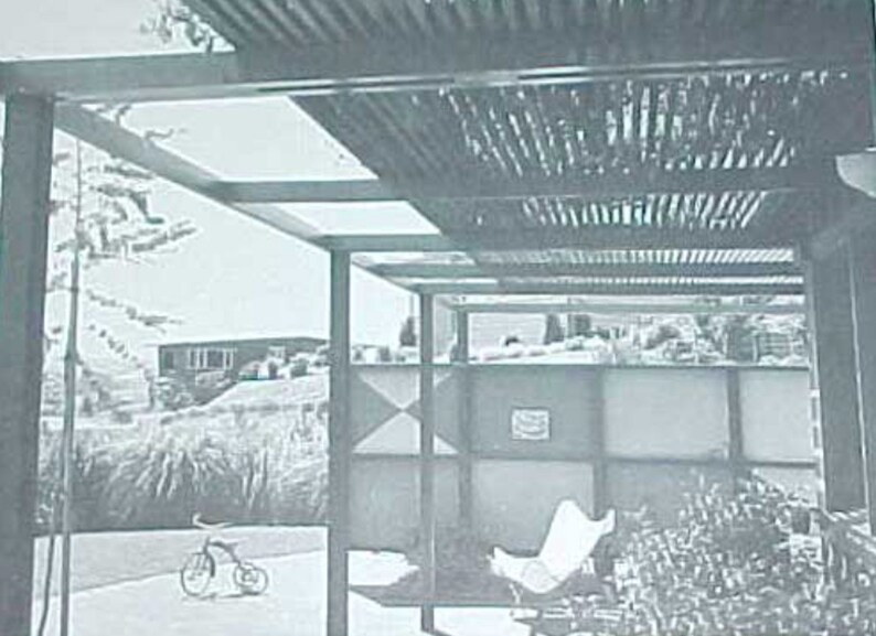 How to Build Patio Roofs A Sunset Book 1964 Mid Century Modern Etsy