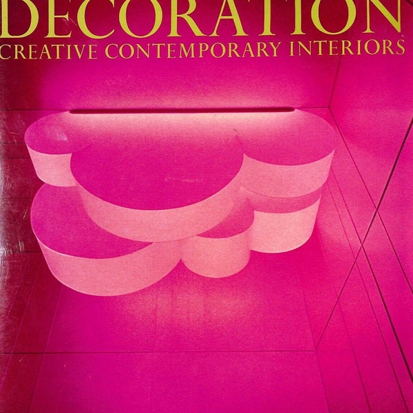 European Decoration Creative Contemporary Interiors Georges and Rosamond Bernier 1969 Mid Century Modern Europe Design Book