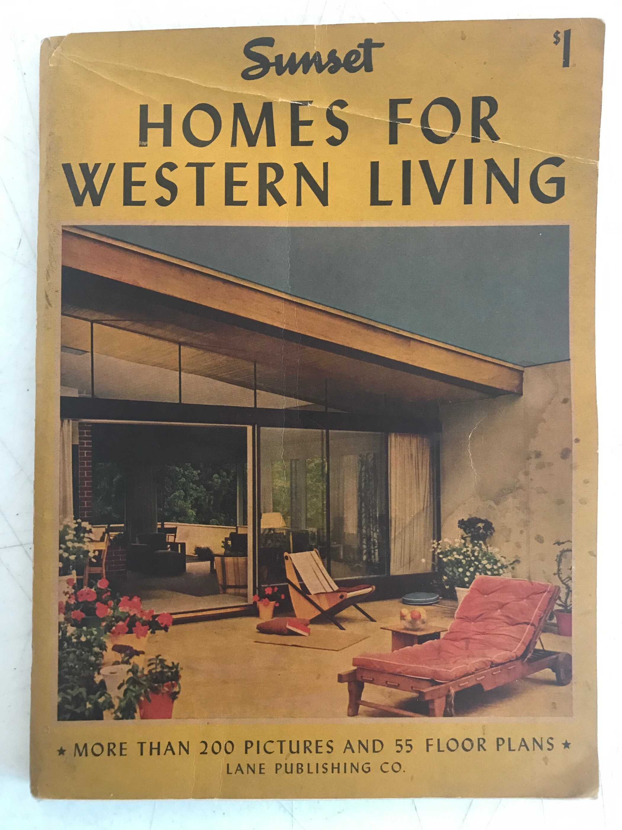 Häuser für Western Living 1948 Vintage Sunset Ranch Haus Pläne | Etsy