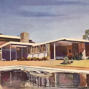 Architectural Rendering Albert Halse 1972 Mid Century Modern Design Techniques book