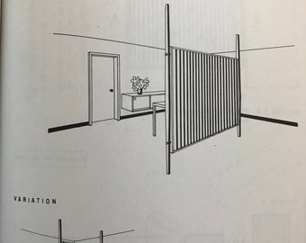 Hoe u ingebouwd meubilair kunt maken Mario Dal Fabbro Tweede editie 1974 Mid Century Modern Design Plans-boek