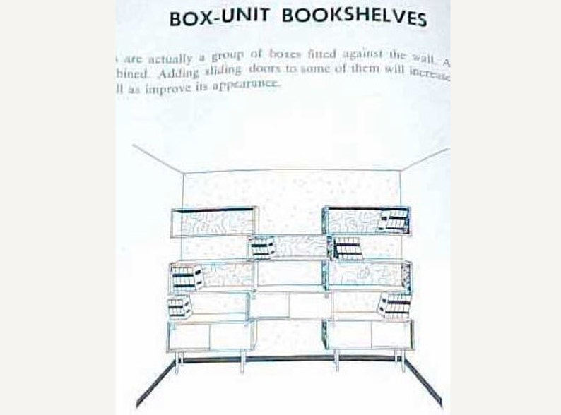 1955 How to Make Built in Furniture Mario Dal Fabbro MID Etsy