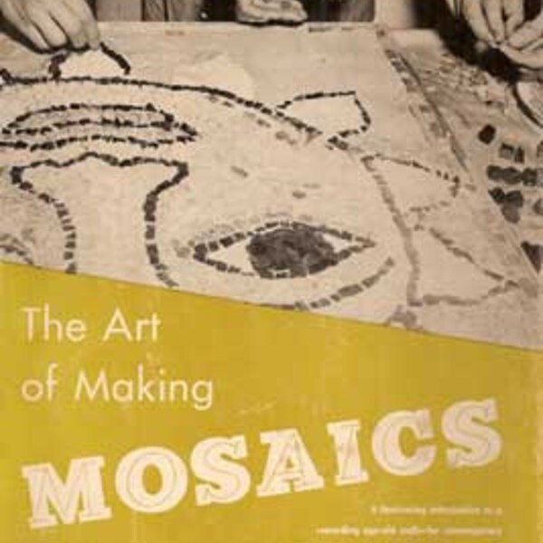 Art of Making Mosaics Louisa Jenkins & Barbara Mills 1957 MID CENTURY MODERN mosaic design book