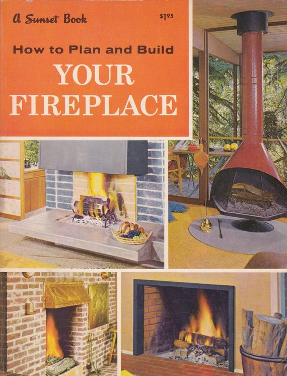 How to Plan and Build Your Fireplace mid century modern 1960s Etsy